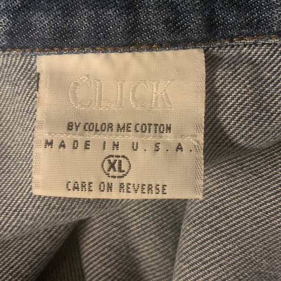 Click by Color me Cotton L/S soft denim button down - Picture 4 of 4